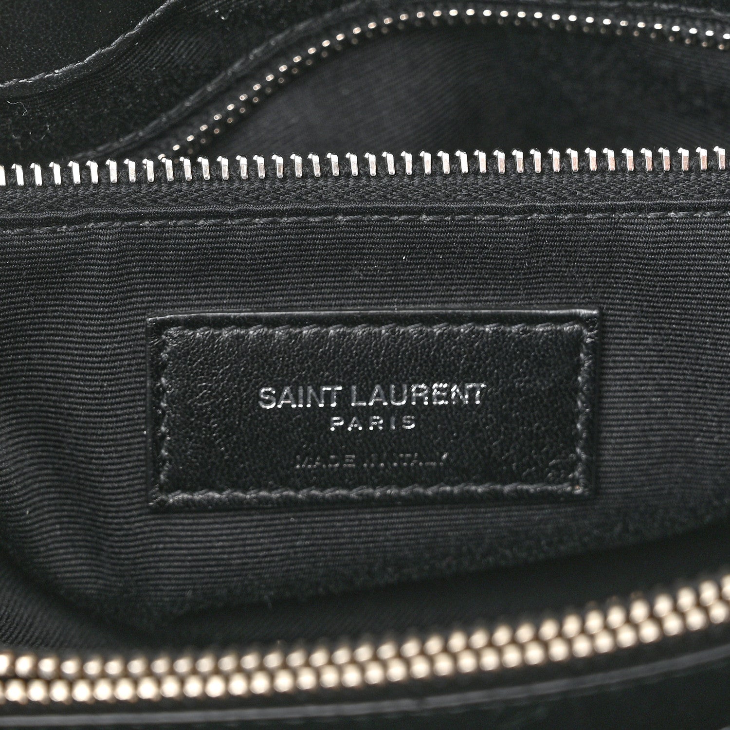 Saint Laurent Calfskin Y Quilted Monogram Medium Loulou Chain Satchel Black 7 of 11