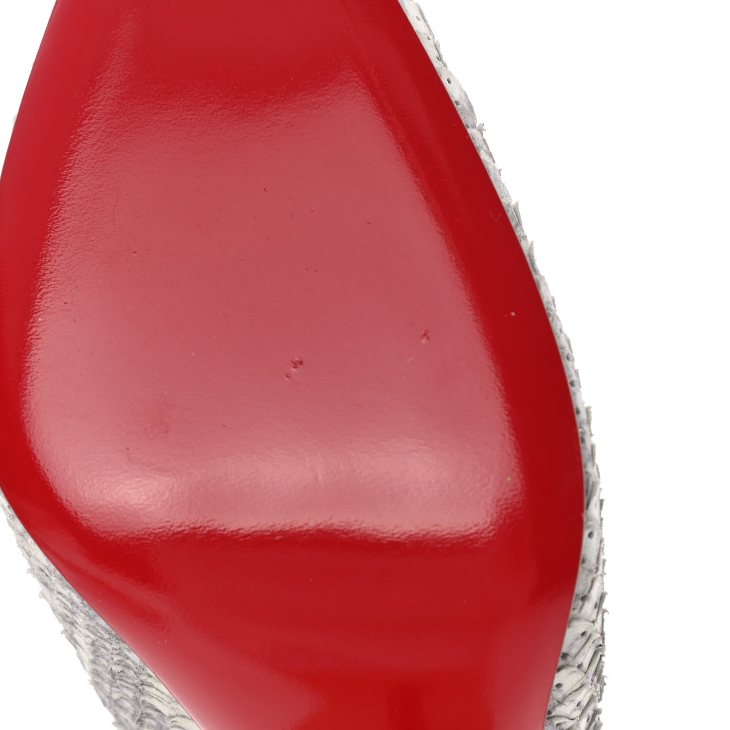 Christian Louboutin Perforated Python Kate 100 Pumps 39.5 Roccia White 8 of 11