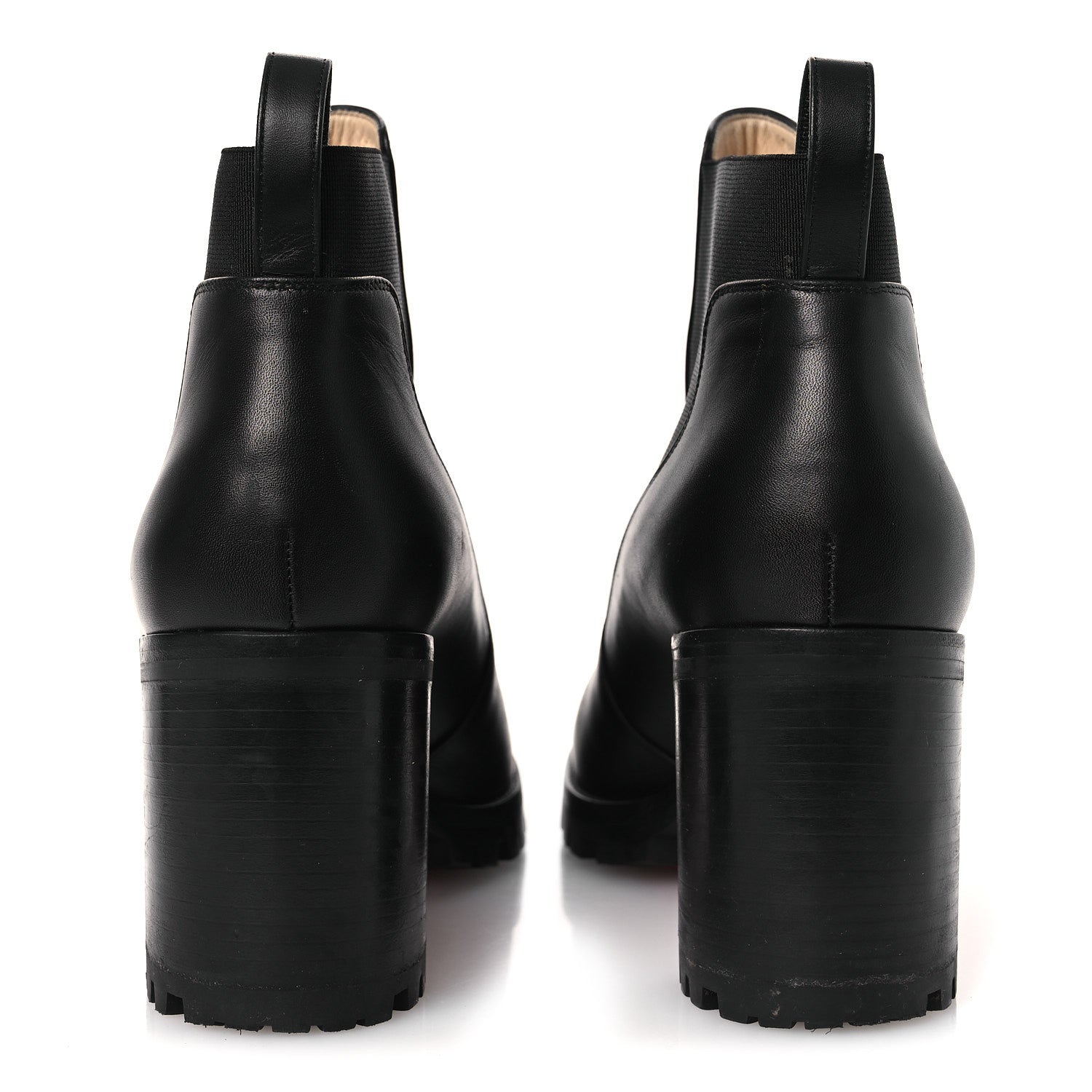 Christian Louboutin Calfskin Marchacroche 70 Chelsea Boots 40.5 Black 6 of 11