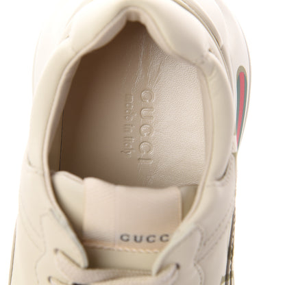 Gucci Calfskin Logo Womens Rhyton Sneakers 36 Ivory 6 of 7