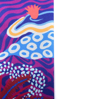 Hermes Silk Under The Waves Twilly Orange Bleu Fuchsia 3 of 5