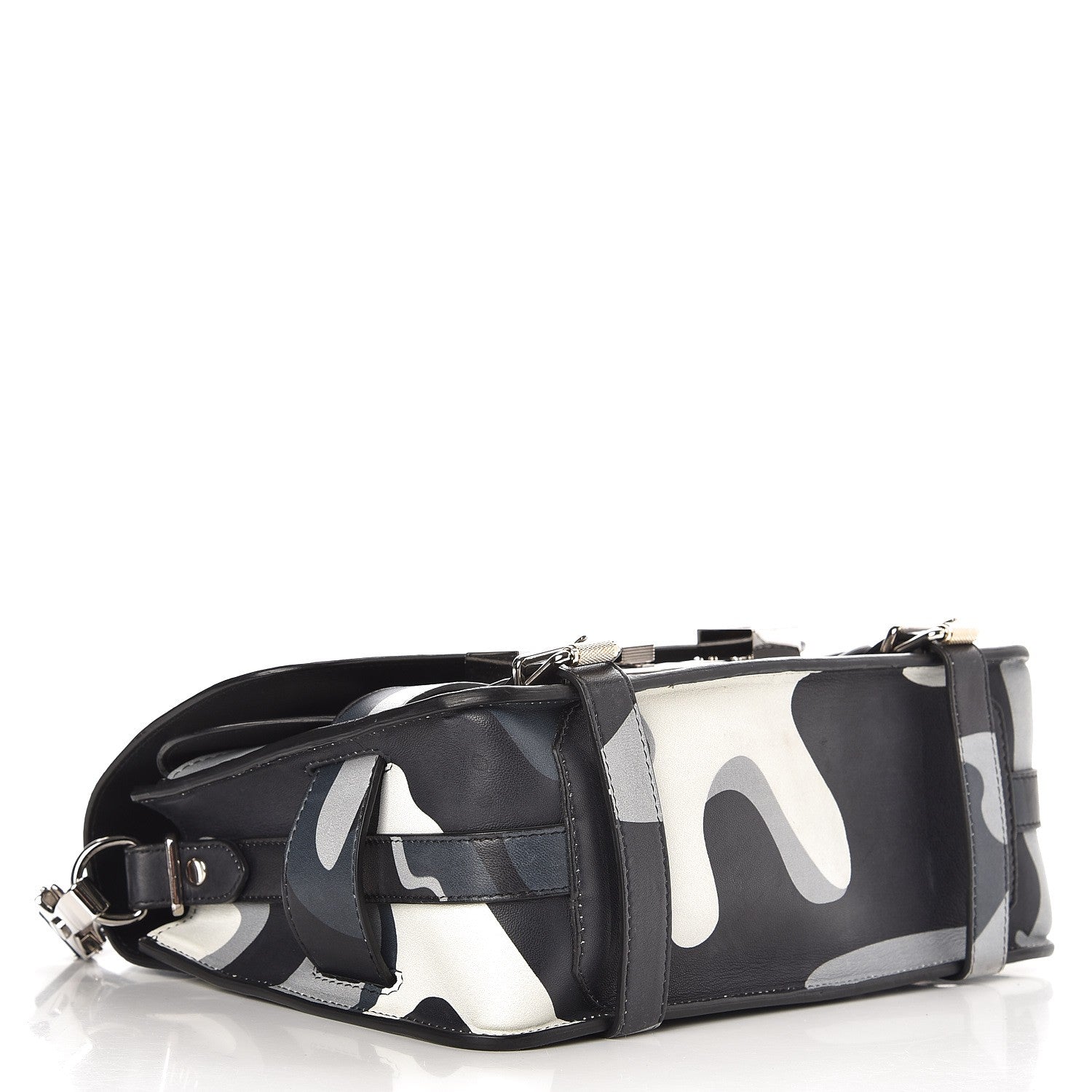 Proenza Schouler Calfskin Camouflage Print PS11 Classic Shoulder Bag Black 4 of 12