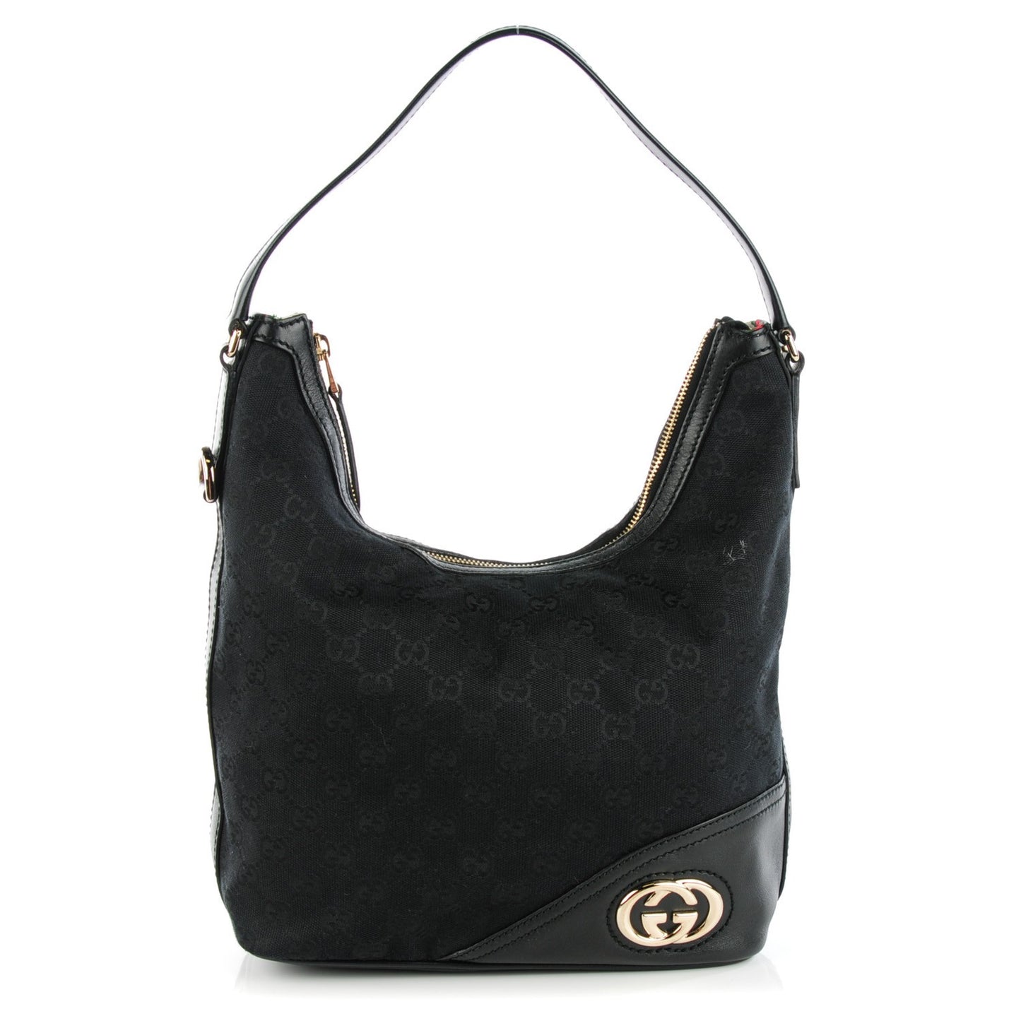 Monogram New Britt Shoulder Bag Black