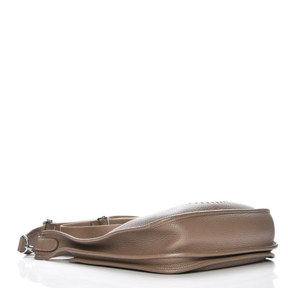 Hermes Taurillon Clemence Evelyne III PM Etoupe 4 of 10