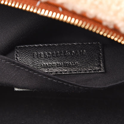 Saint Laurent Shearling Monogram Lou Belt Bag Beige 5 of 12
