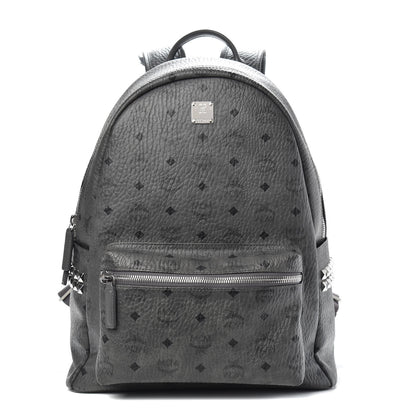 MCM Visetos Side Stud Medium Stark Backpack Grey 1 of 12