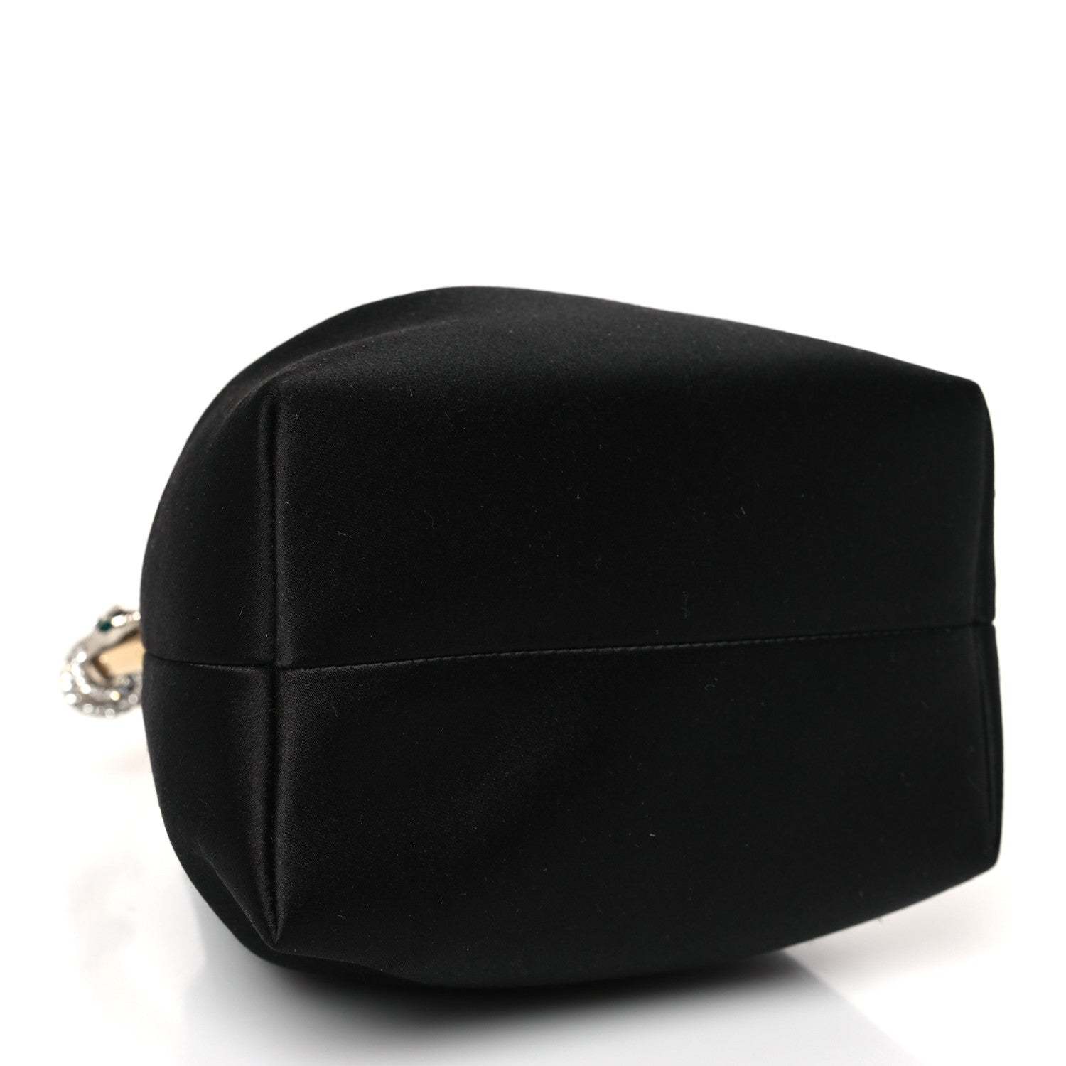 Jimmy Choo Satin Crystal Snake Embellished Bon Bon Bag Black 4 of 10