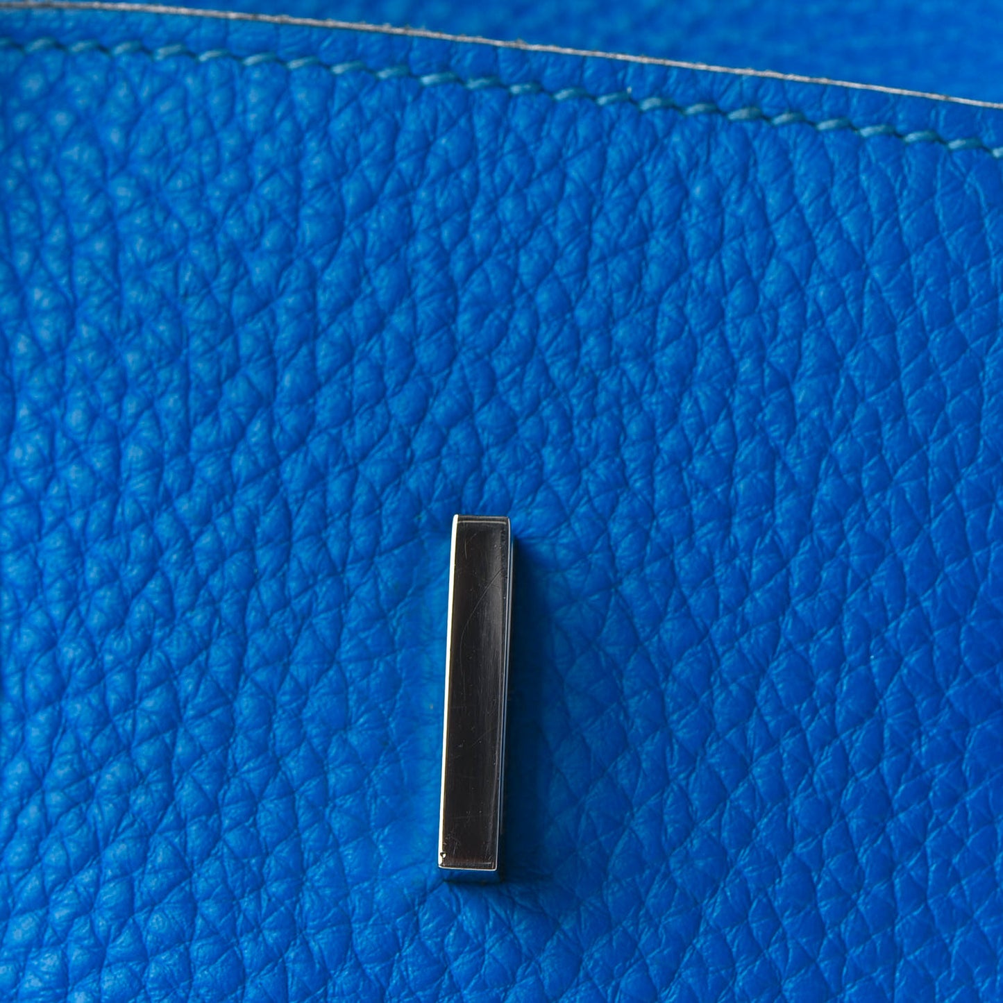 Taurillon Clemence Birkin 35 Bleu Hydra
