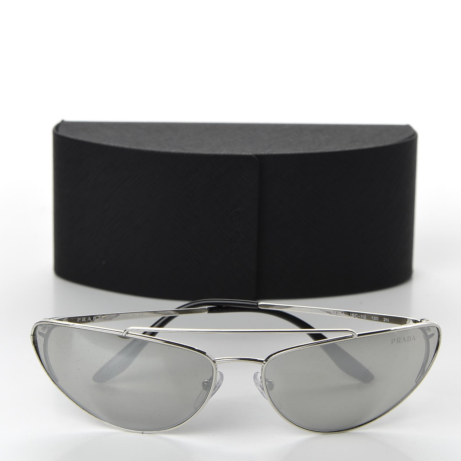 Prada Cat Eye Sunglasses SPR 62V Silver 8 of 8