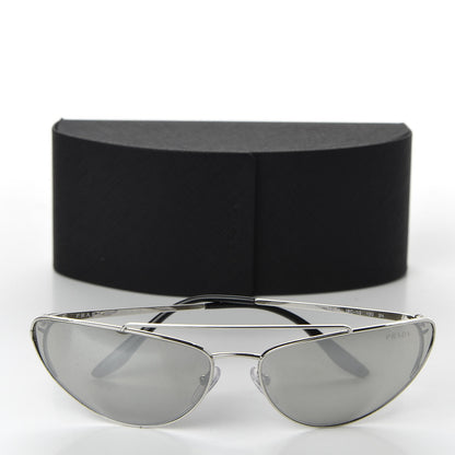 Prada Cat Eye Sunglasses SPR 62V Silver 8 of 8