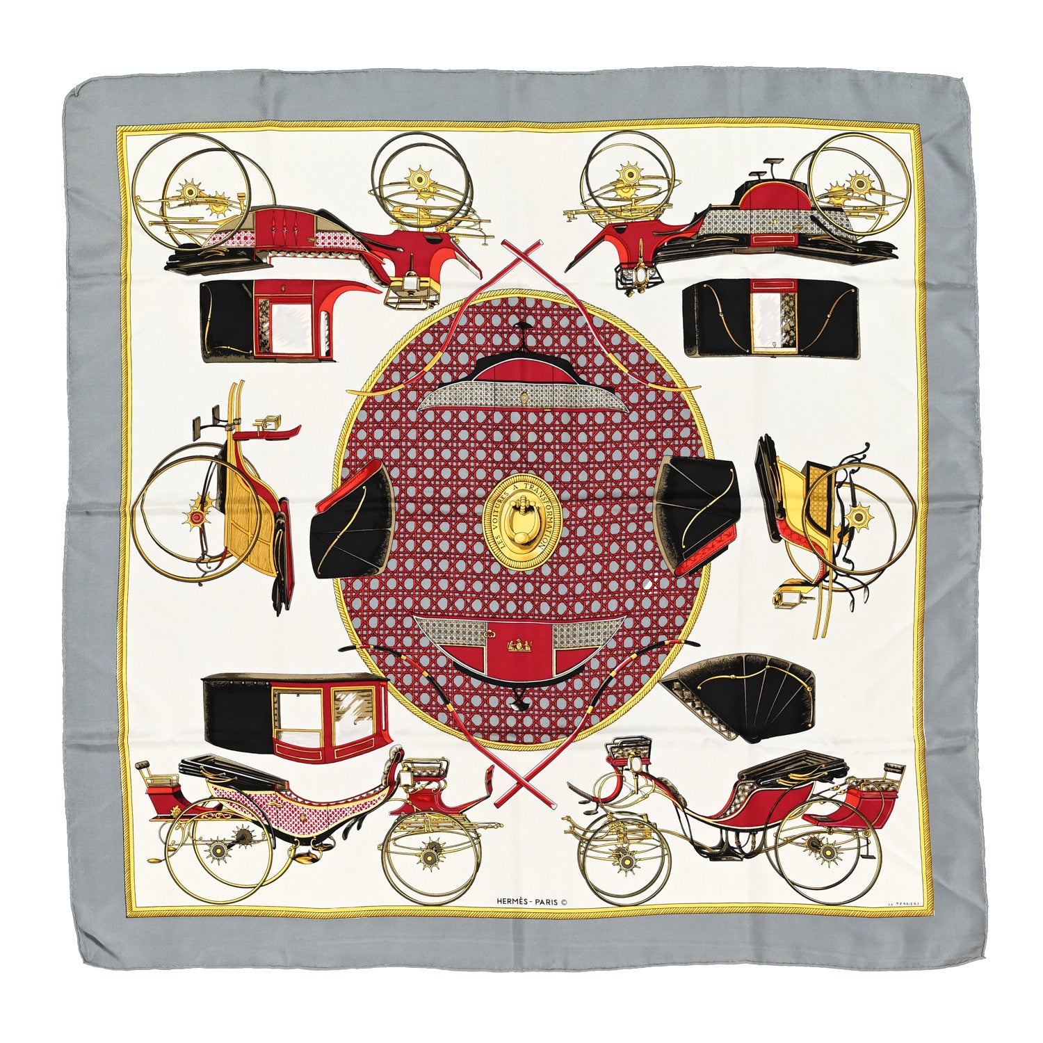 Hermes Silk Les Voitures A Transformation 90 1 of 8