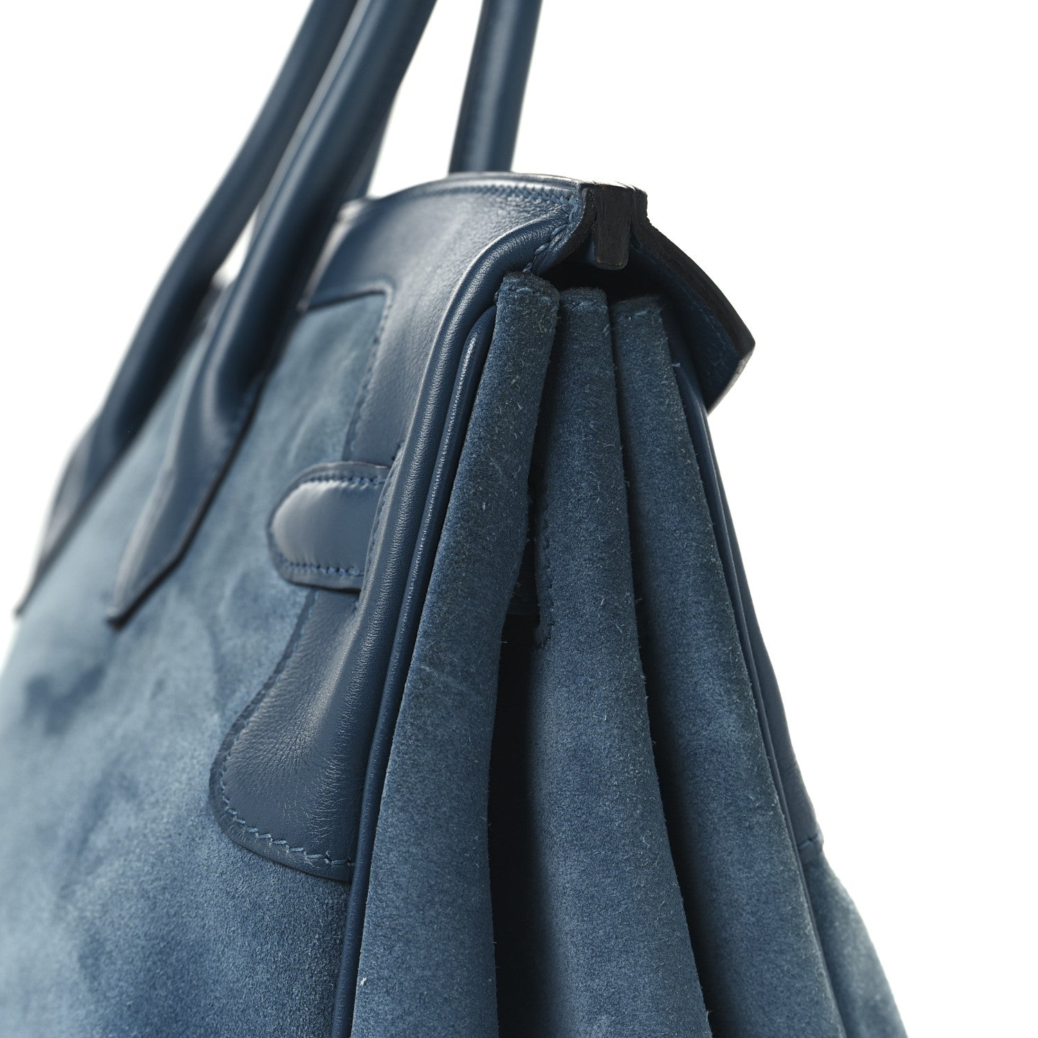 Hermes Veau Doblis Swift Grizzly Birkin 35 Bleu Thalassa 12 of 12