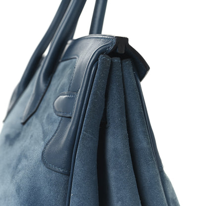 Hermes Veau Doblis Swift Grizzly Birkin 35 Bleu Thalassa 12 of 12