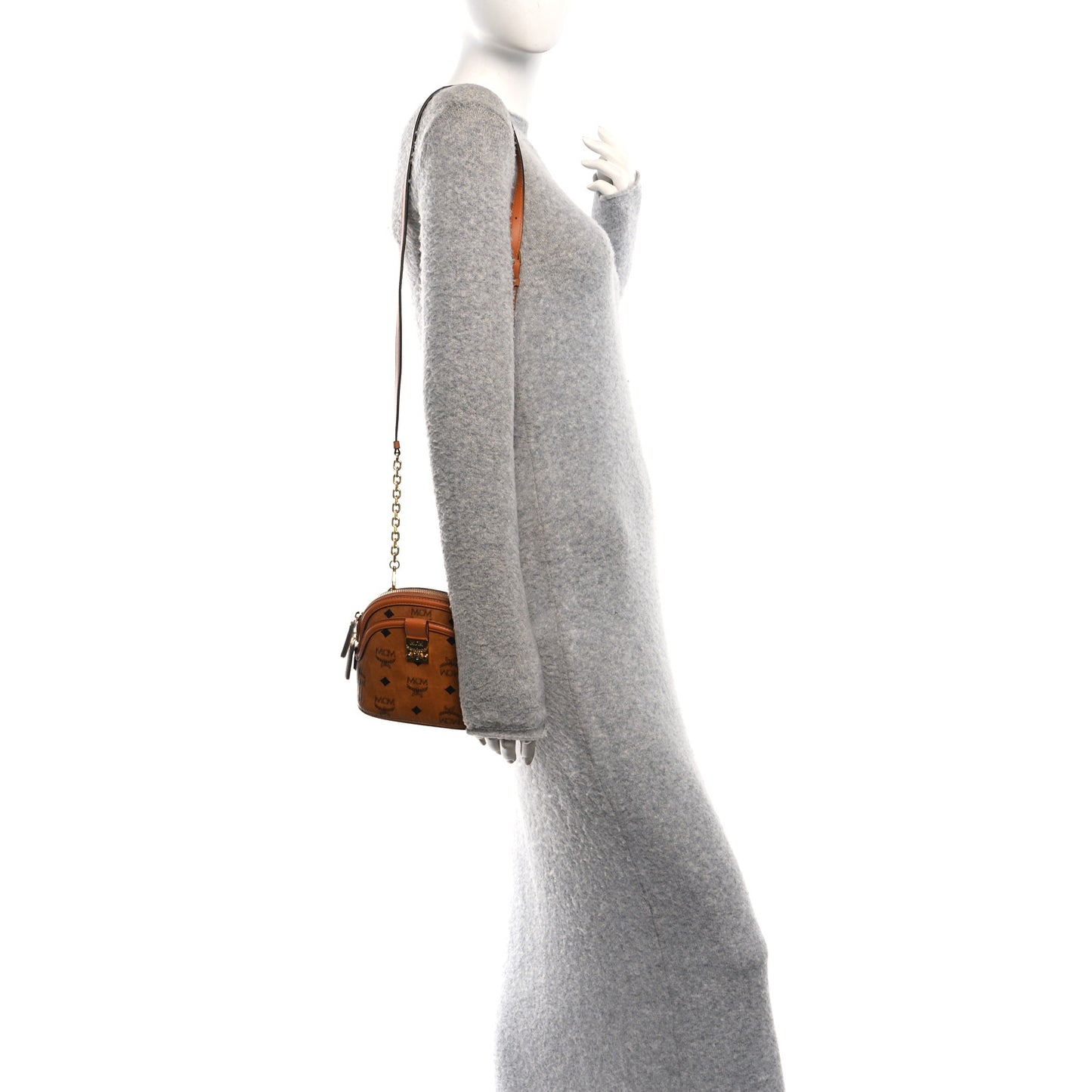 Visetos Mini Anna Crossbody Bag Cognac