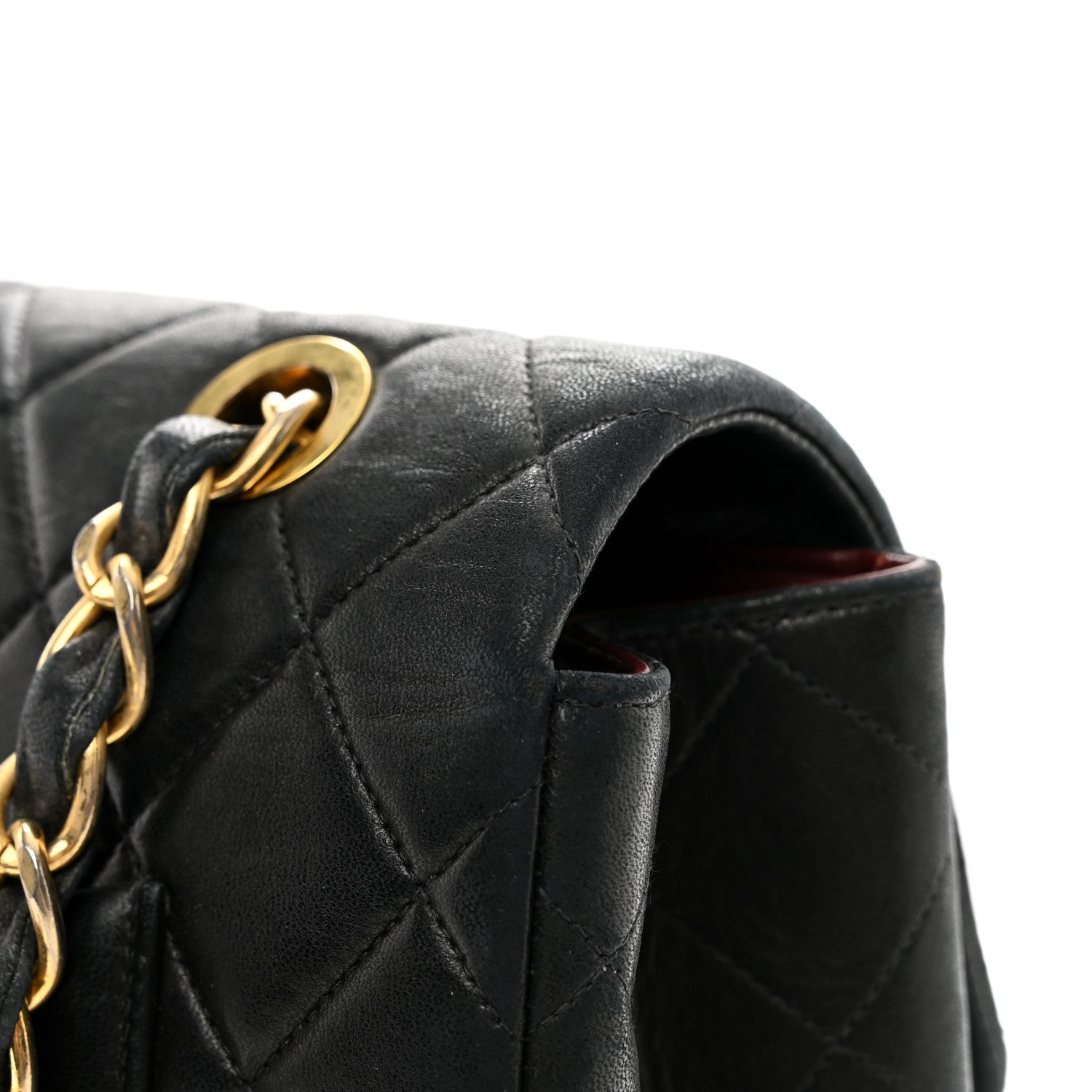 Chanel Lambskin Quilted XL Jumbo Single Flap Black 12 of 14