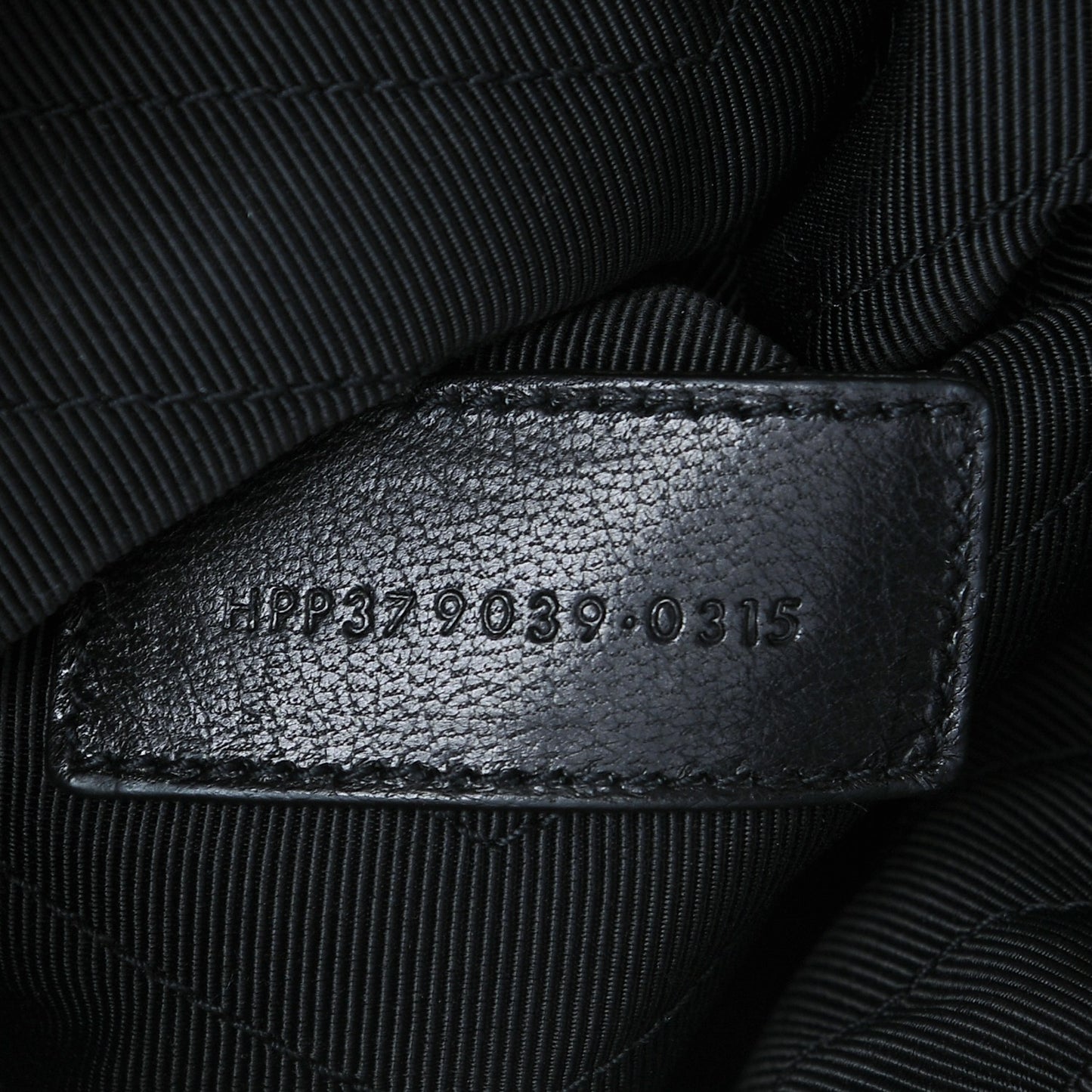 Calfskin Matelasse Chevron Monogram A5 Wristlet Black