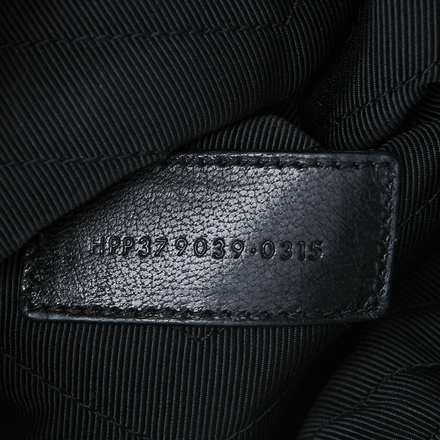 Saint Laurent Calfskin Matelasse Chevron Monogram A5 Wristlet Black 7 of 7