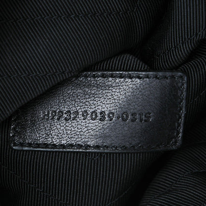 Saint Laurent Calfskin Matelasse Chevron Monogram A5 Wristlet Black 7 of 7