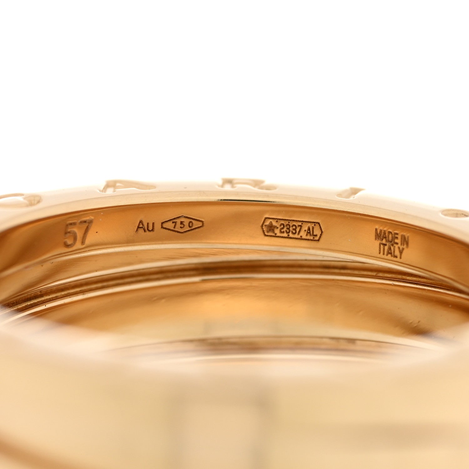 Bulgari 18K Yellow Gold B.Zero1 Four-Band Ring 57 8 4 of 4