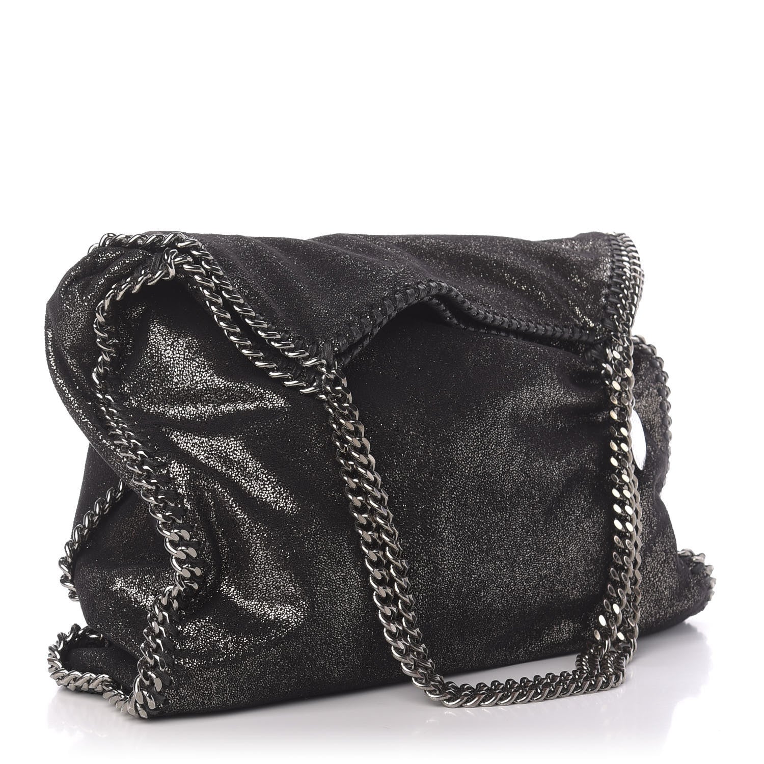 Stella McCartney Shaggy Deer Big Falabella Tote Black 3 of 10