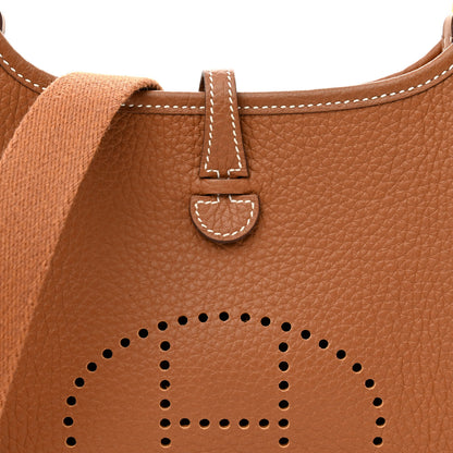 Hermes Taurillon Clemence Evelyne TPM Gold 8 of 12
