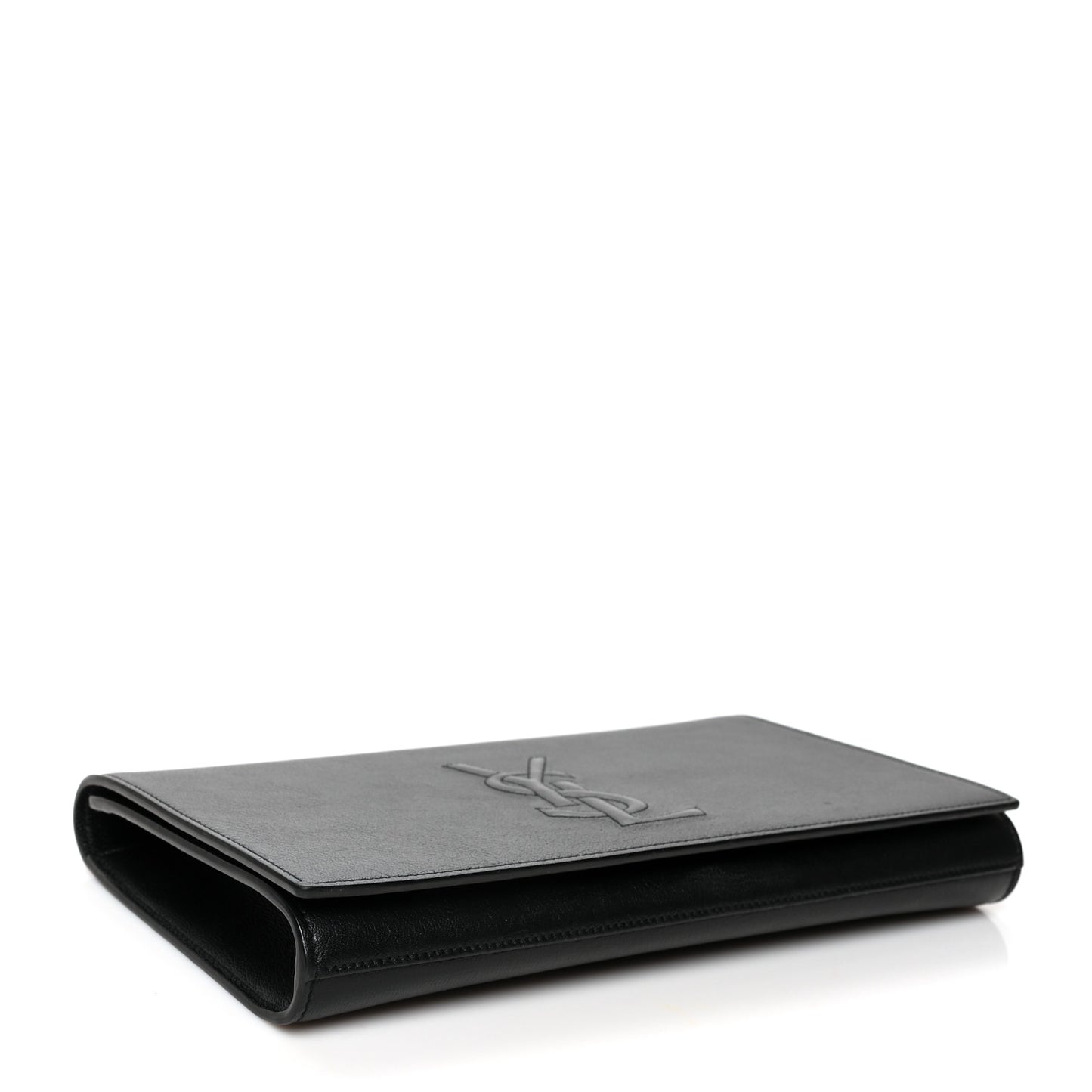 Calfskin Monogram Large Belle De Jour Clutch Black