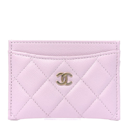 Chanel Caviar Quilted Card Holder Light Pink 1 of 4
