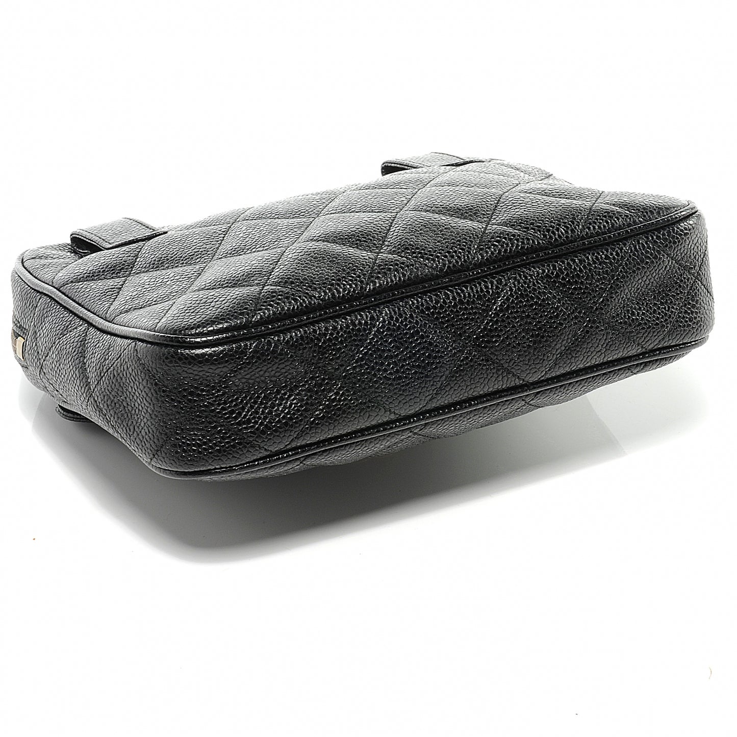 Caviar Flap Waist Bag Black