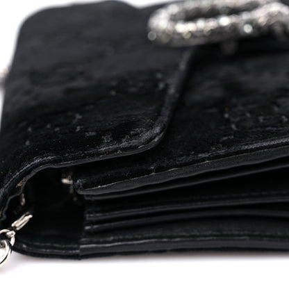 Gucci Velvet GG Monogram Mini Dionysus Chain Wallet Black 17 of 18