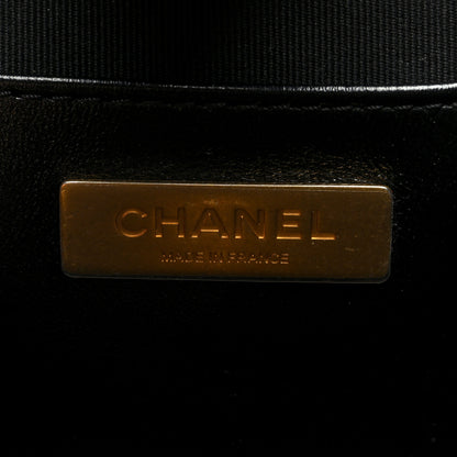 Chanel Shiny Lambskin Quilted Mini Cocodoc Top Handle Bag Black 6 of 10