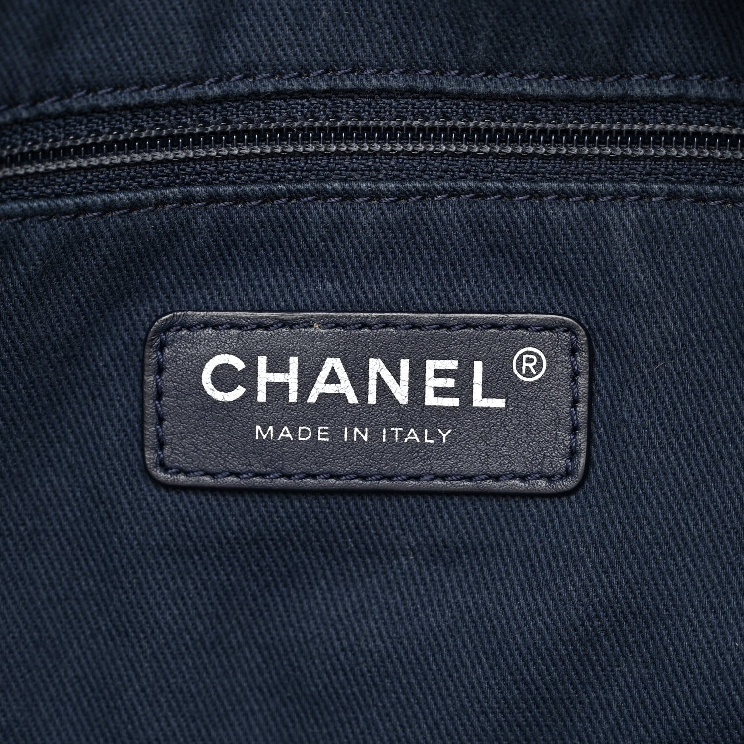 Chanel Canvas Medium Double Face Tote Navy 6 of 18