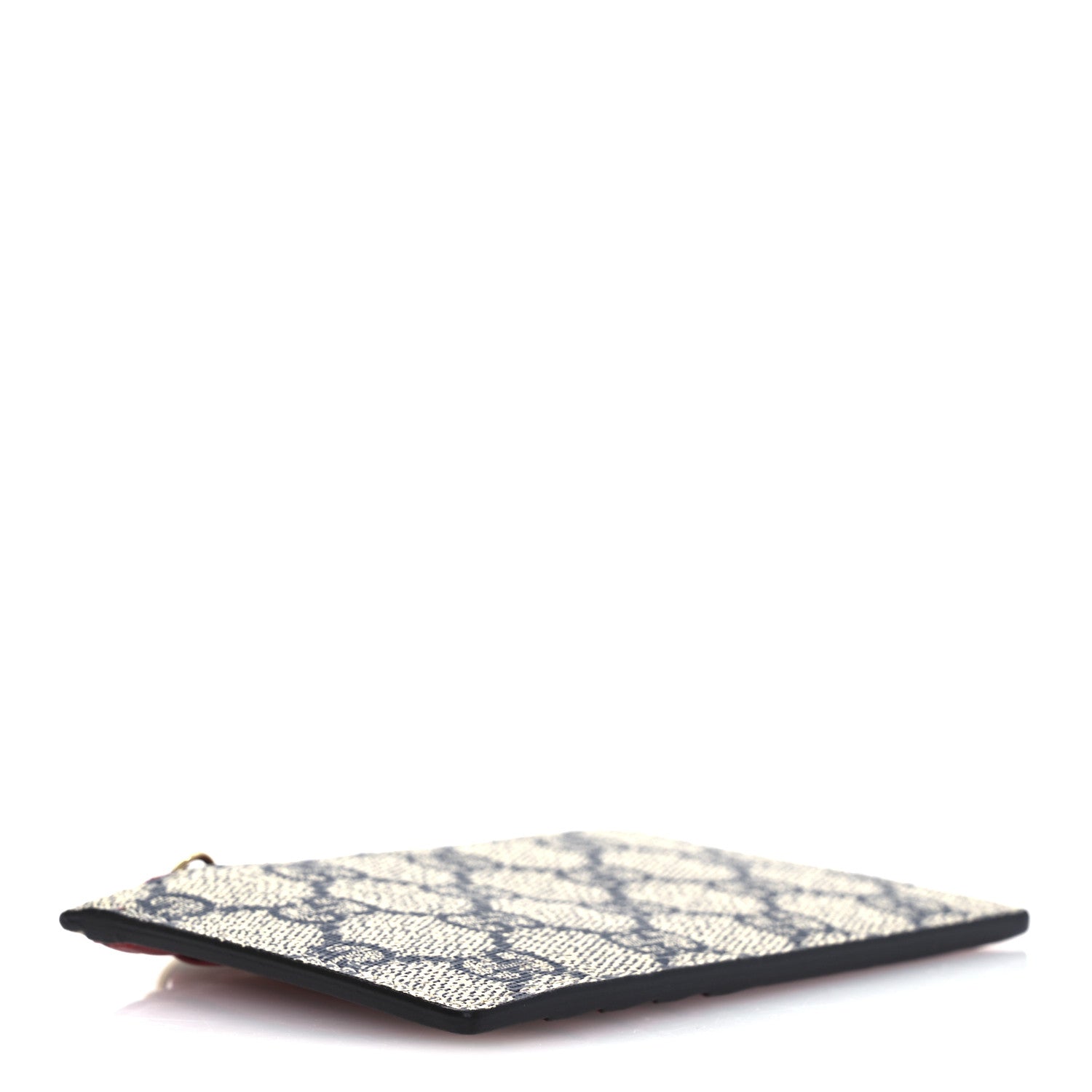 Gucci GG Supreme Monogram Coin Case Card Holder Beige Blue Hibiscus Red 4 of 8