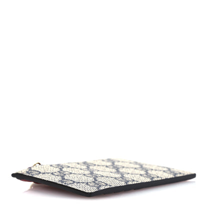 Gucci GG Supreme Monogram Coin Case Card Holder Beige Blue Hibiscus Red 4 of 8