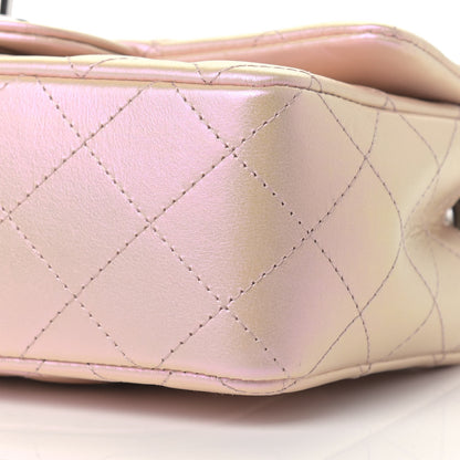 Chanel Iridescent Calfskin Quilted Mini Rectangular Flap Pink 9 of 9