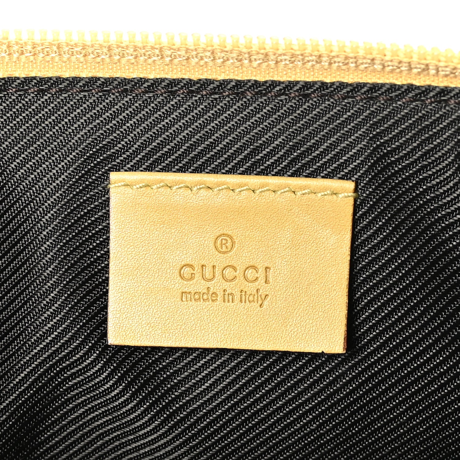 Gucci Monogram Boat Pochette Yellow 6 of 10