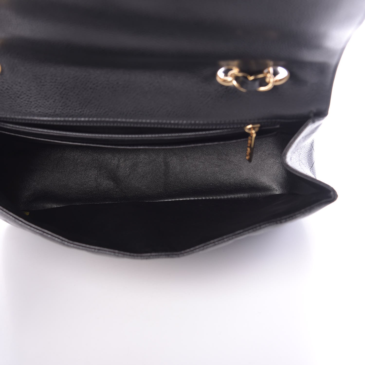 Chanel Caviar Quilted Jumbo Single Flap Black 6 of 14