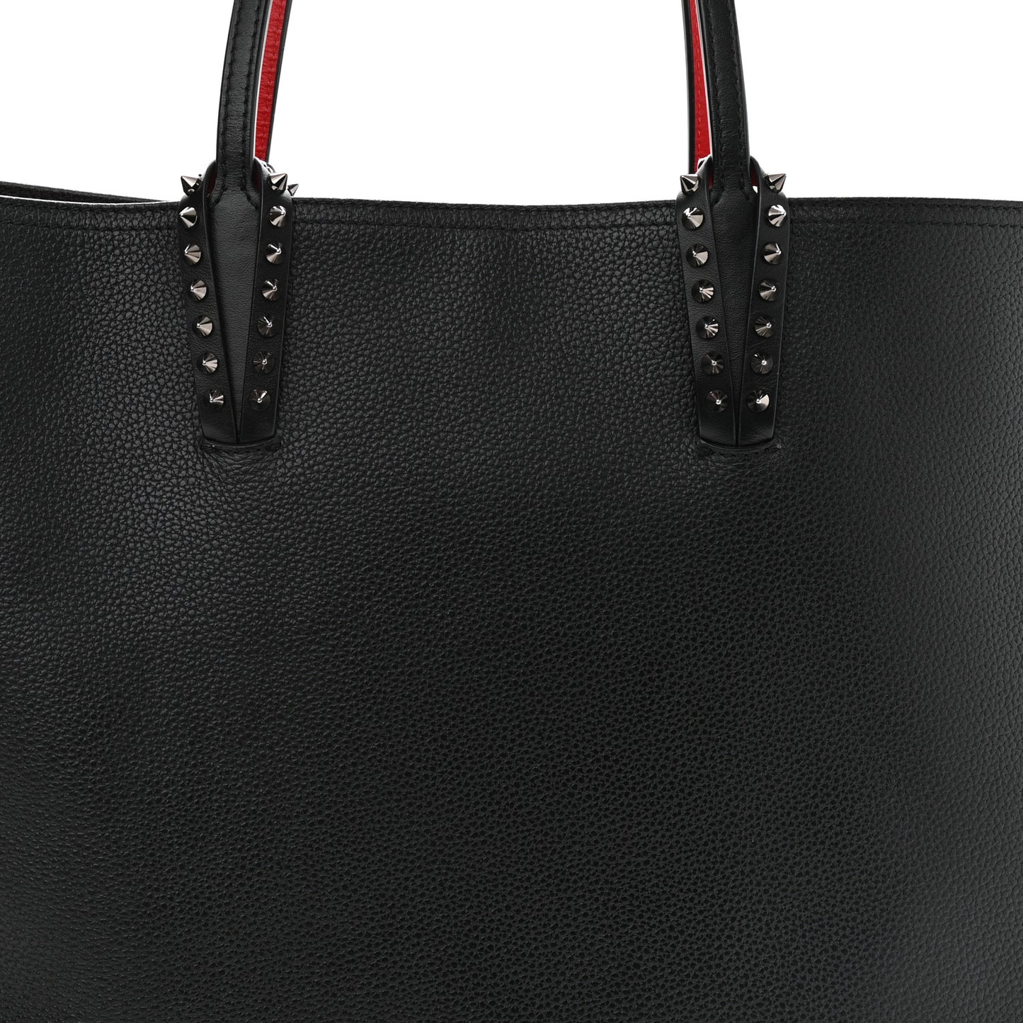 Calfskin Spikes East West Cabata Tote Black