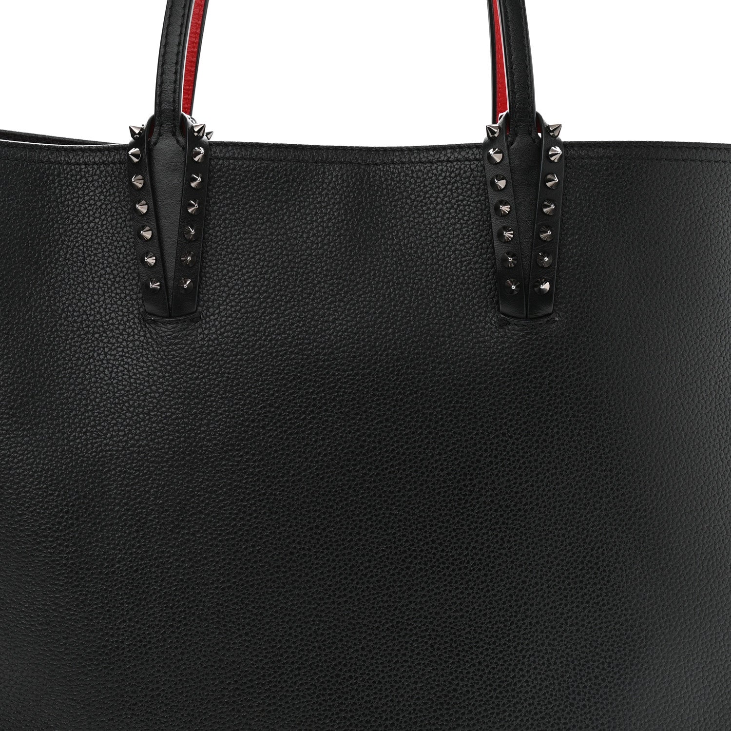 Christian Louboutin Calfskin Spikes East West Cabata Tote Black 8 of 10
