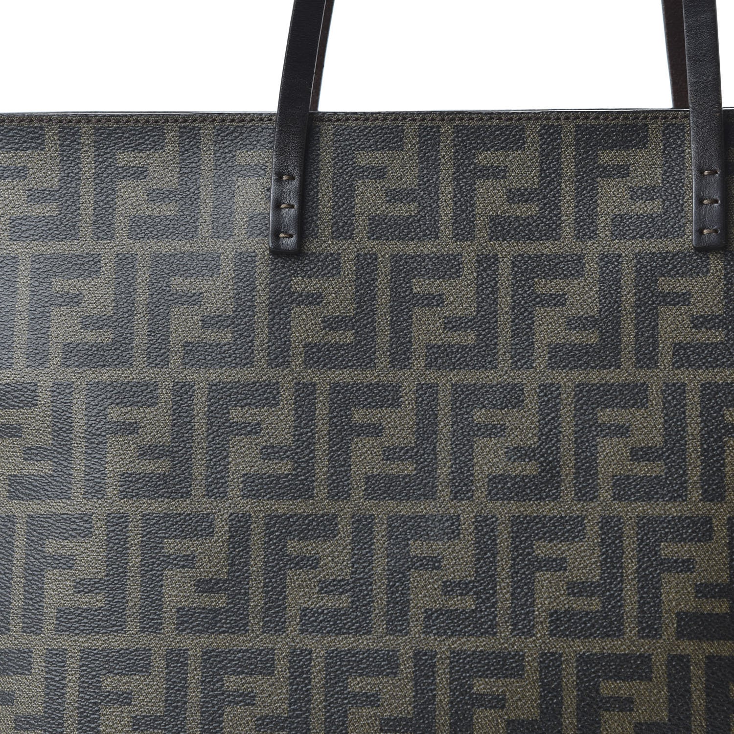 Fendi Zucca Spalmati Medium Roll Tote Tobacco Moro 10 of 10