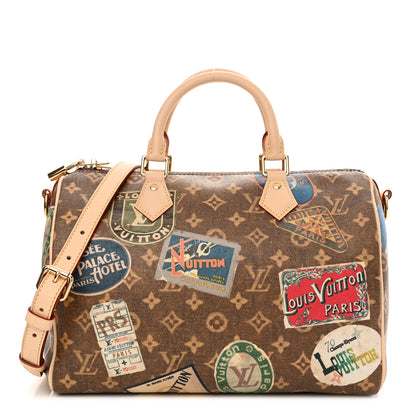 Louis Vuitton Monogram Hotel Labels Speedy Bandouliere 30 1 of 12