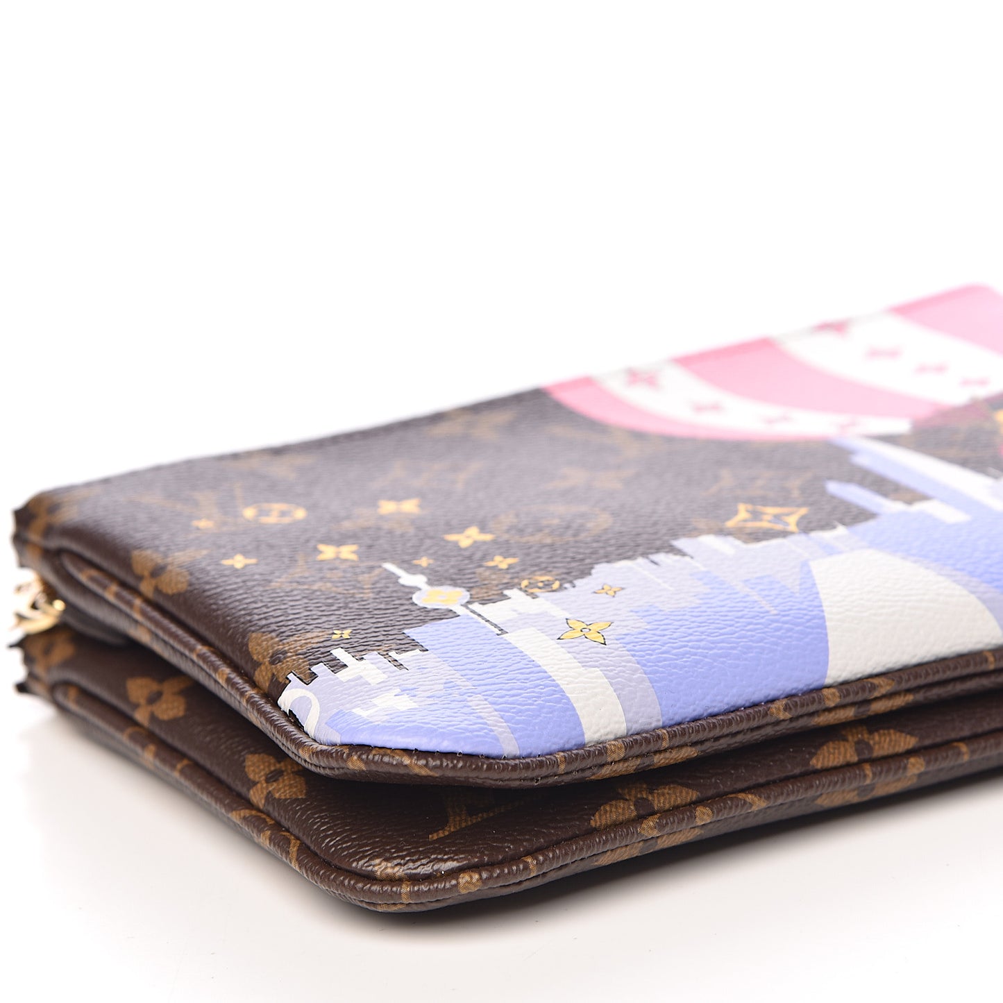 Monogram 2019 Christmas Animation Double Zip Pochette