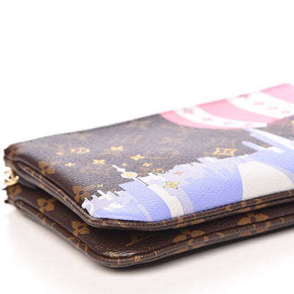 Louis Vuitton Monogram 2019 Christmas Animation Double Zip Pochette 9 of 12