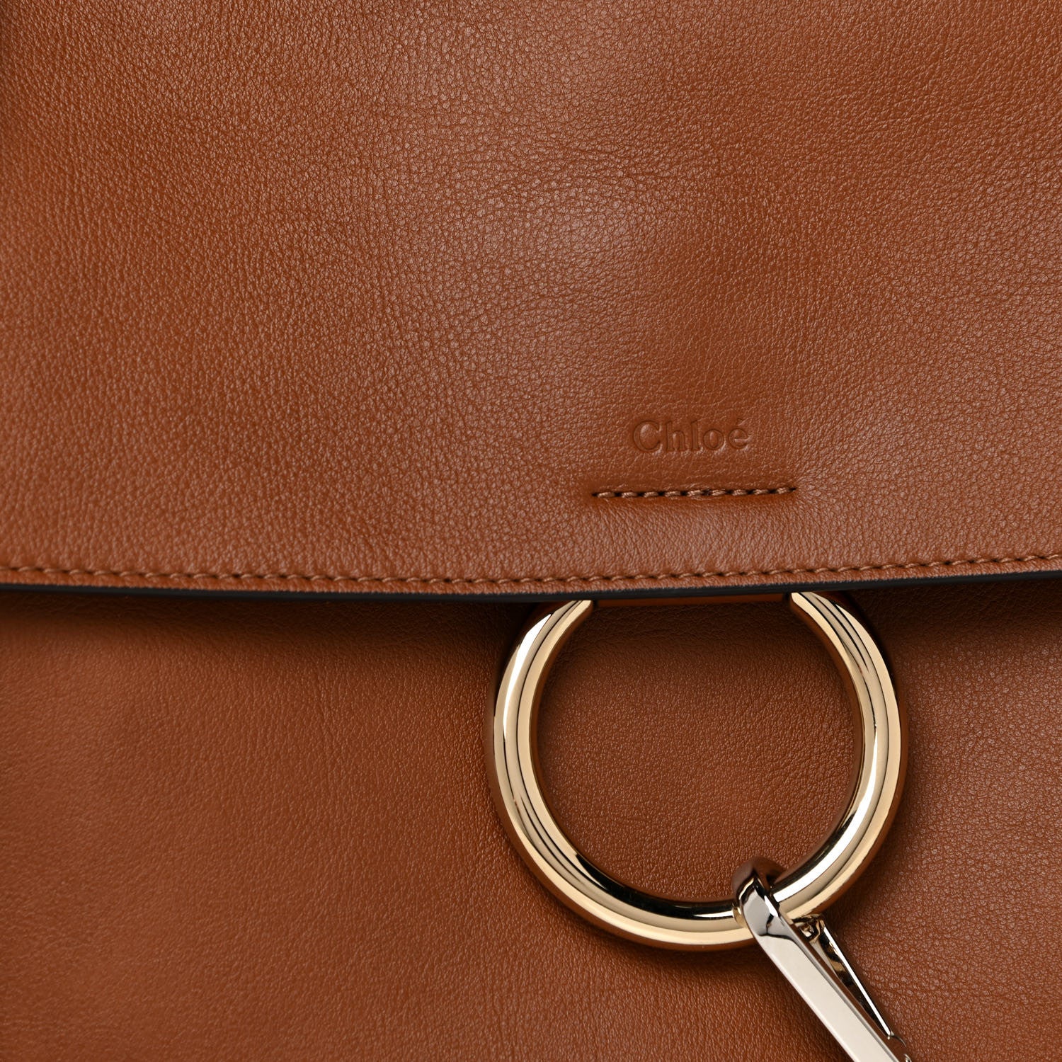 Chloe Calfskin Medium Faye Day Shoulder Bag Tan 7 of 13