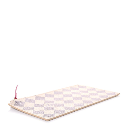 Louis Vuitton Damier Azur Felicie Chain Wallet Zippered Insert Fuchsia 4 of 6