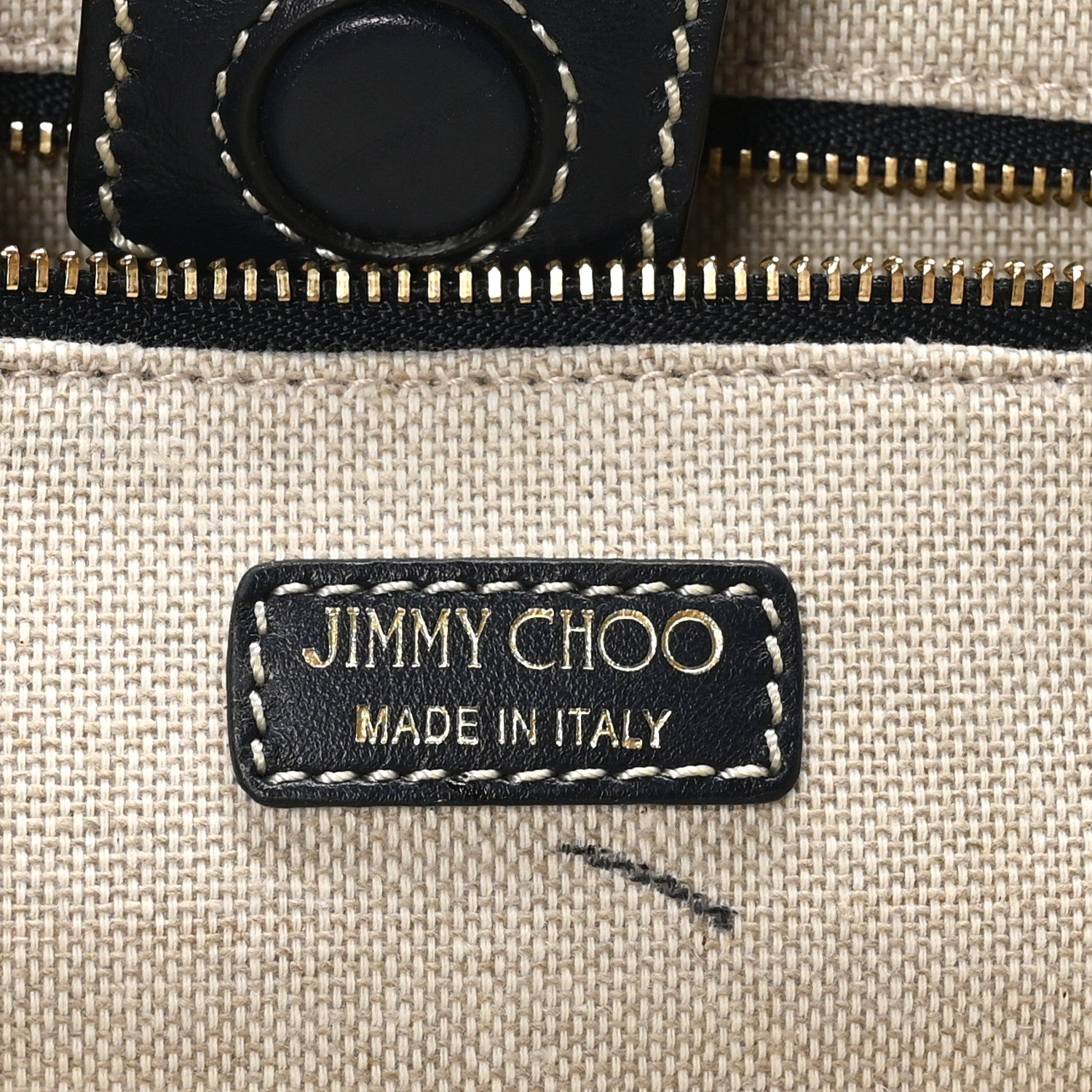 Jimmy Choo Washed Denim Logo Varenne Tote Bag Blue Ecru Navy 6 of 10
