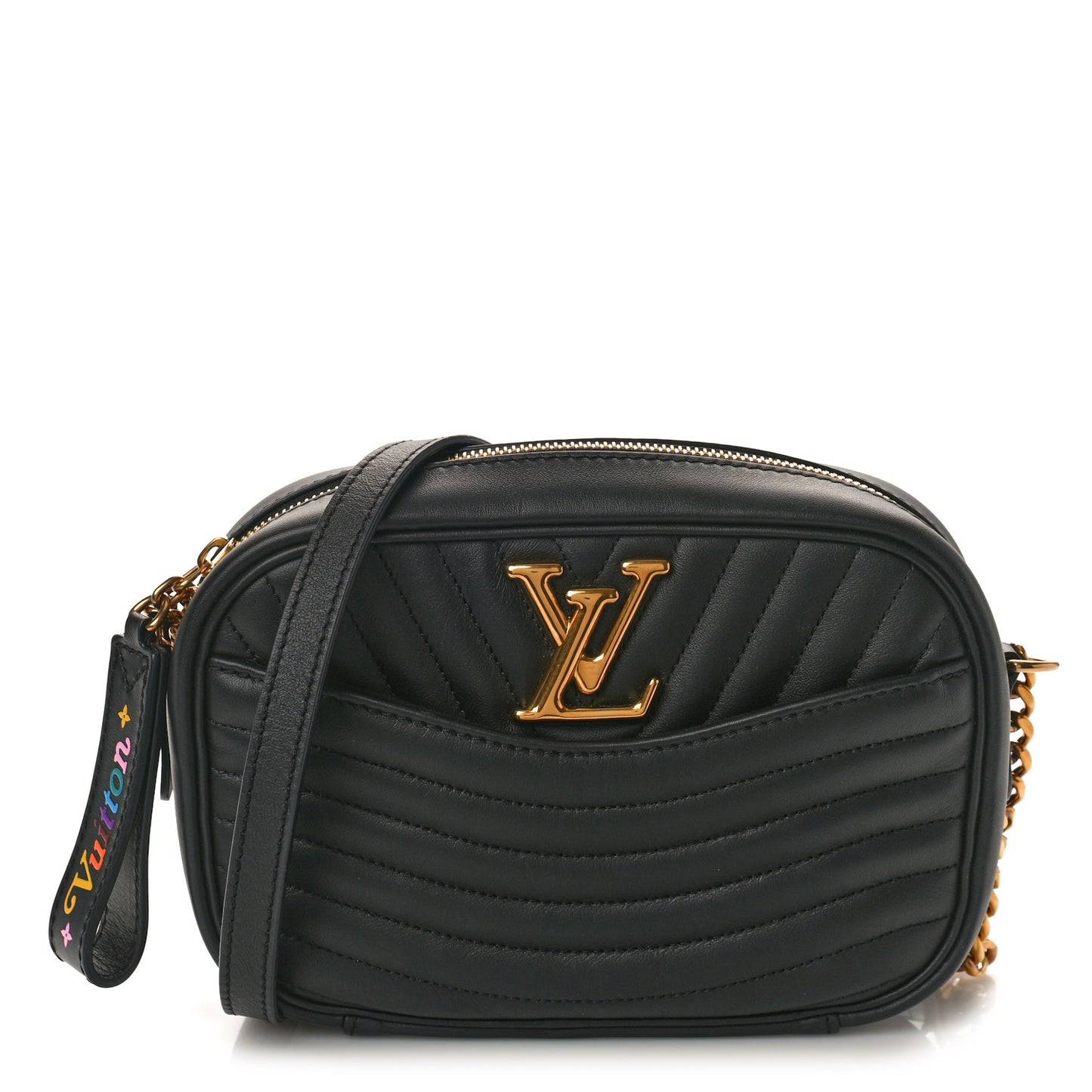 Calfskin New Wave Camera Bag Black