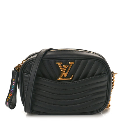 Louis Vuitton Calfskin New Wave Camera Bag Black 1 of 9