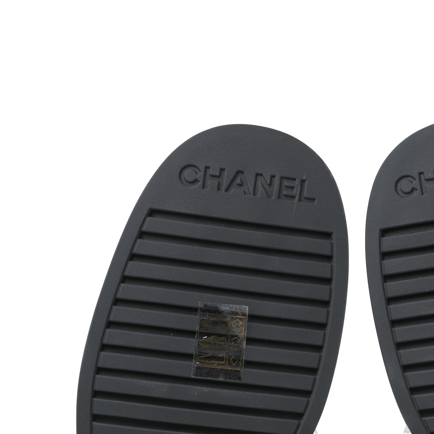 Chanel Calfskin Logo Boots 39.5 Black 7 of 12
