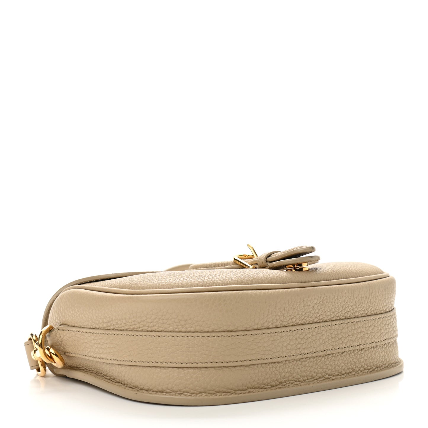 Grained Calfskin Medium Bobby Flap Beige