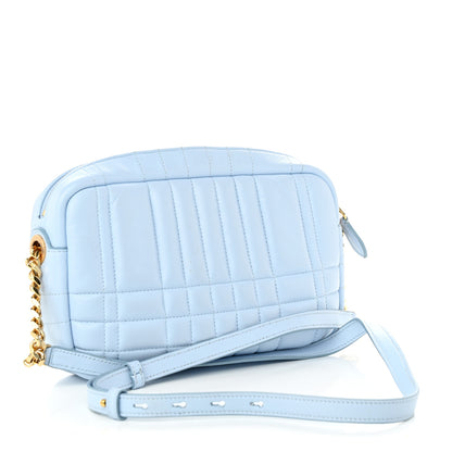 Burberry Lambskin Quilted Mini Lola Camera Bag Pale Blue 3 of 10